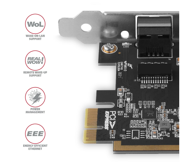 AXAGON Karta sieciowa Gigabit Ethernet PCI-Express PCEE-GRF - 1211984 - zdjęcie 4
